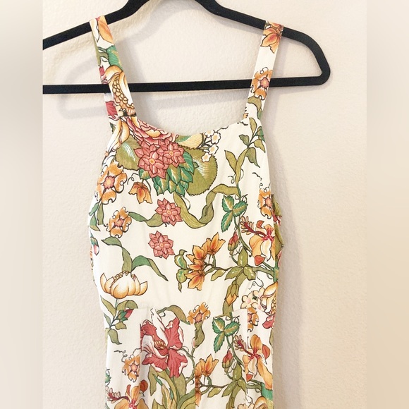 [Zara] Floral Wide Leg Romper Jumpsuit S - Picture 7 of 9
